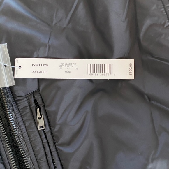 Men’s Black apt 9 sweater jacket. NWT. - Picture 4 of 8